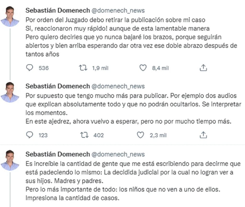 Sebastián Domenech. Twitter