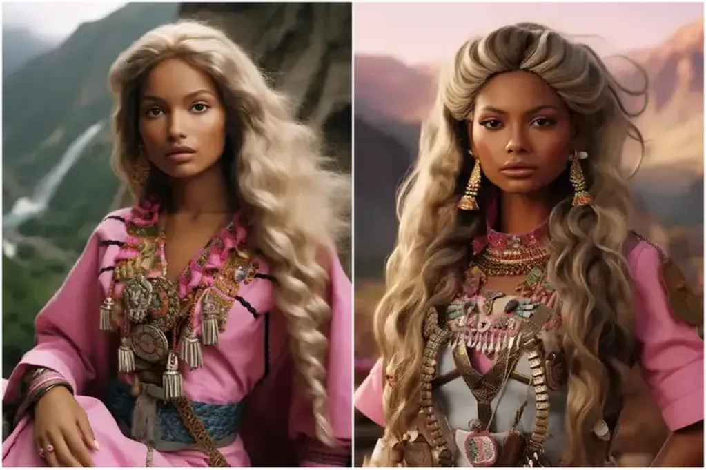 Las Barbie de Ecuador y Bolivia.