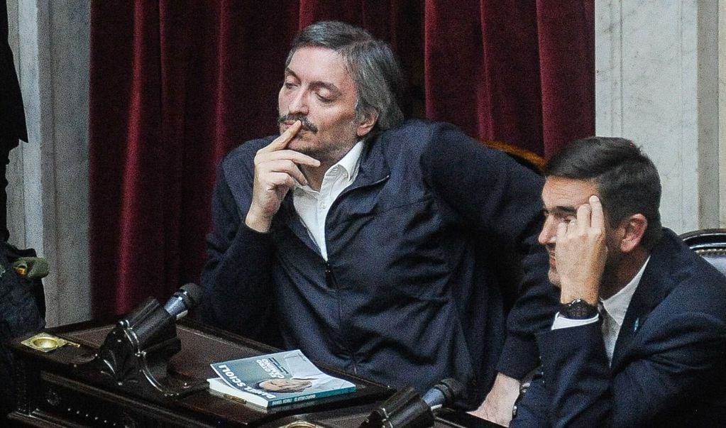 Máximo Kirchner en la apertura de sesiones ordinarias en el Congreso. Foto: Federico López Claro 