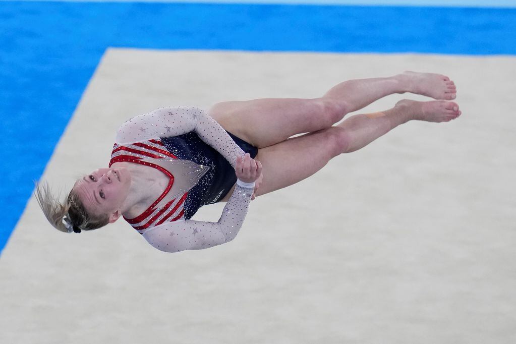 Jade Carey campeona olímpica en suelo. /AP