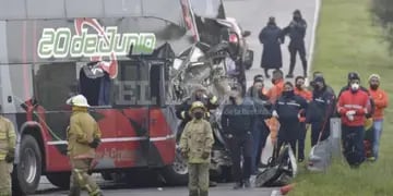 Choque en San Luis con un colectivo, camión, auto y camioneta
