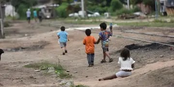 Niños. Los más afectados por la pobreza en el país. 
