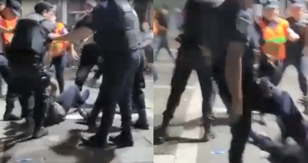 Investigan a 5 policías de Mendoza por incidentes durante los festejos tras la victoria de Argentina . Foto: Captura Video