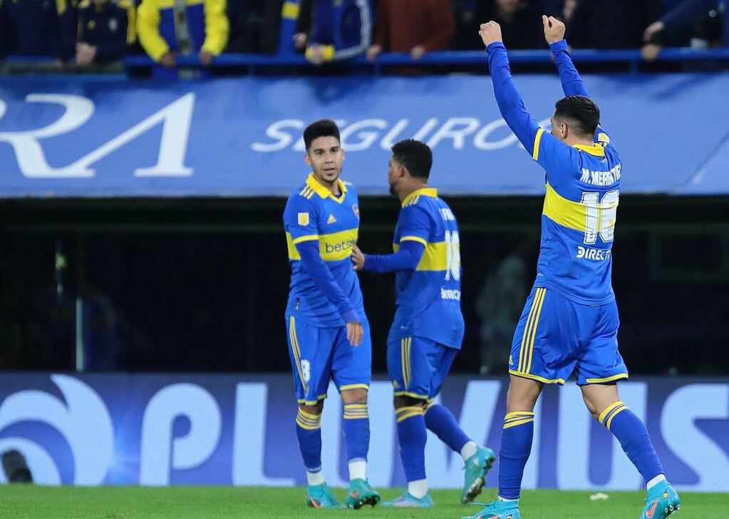Boca derrotó en La Bombonera a Sarmiento de Junín por la fecha 23 de la Liga Profesional. (Fotobaires)