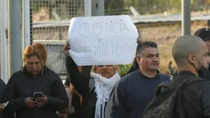 Pedido de justicia en la feria de Guaymallén por el crimen de Emilio Giménez. Ignacio Blanco / Los Andes