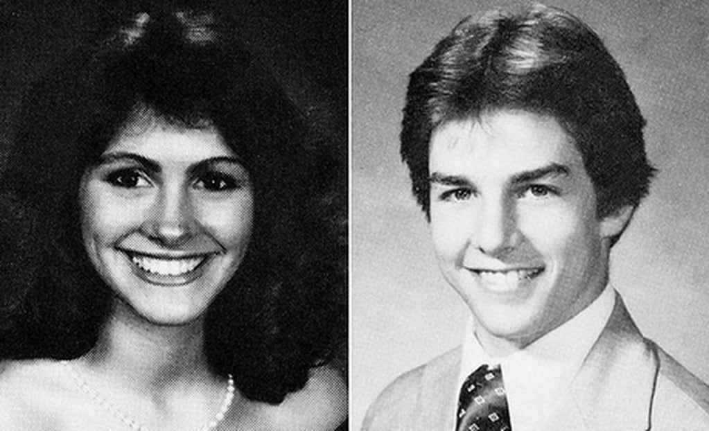 Julia Robert y Tom Cruise, en su adolescencia