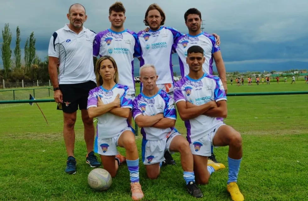 Seis mendocinos y una mendocina jugarán el mundial de Rugby Inclusivo en Irlanda y necesitan ayuda para poder viajar. Foto: Gentileza Los Cuyis XV.