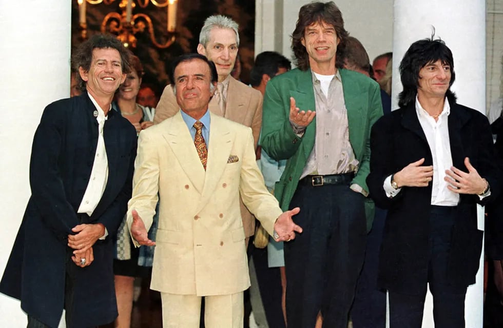 Carlos Menem y los Rolling Stones