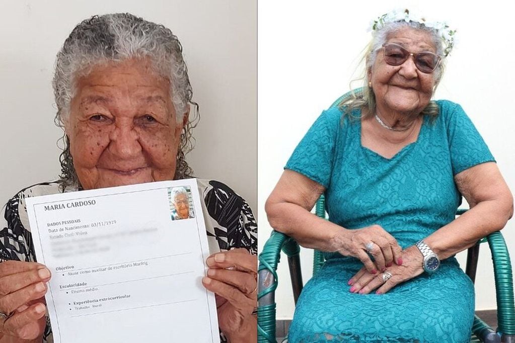 Con 101 años, doña María se postuló para trabajar en un frigorífico.