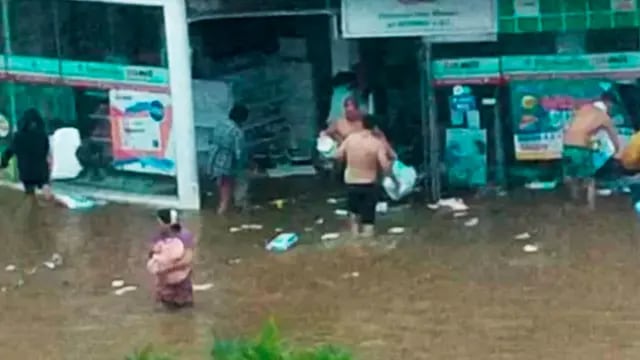 Corrientes: robo a una farmacia en plena inundación
