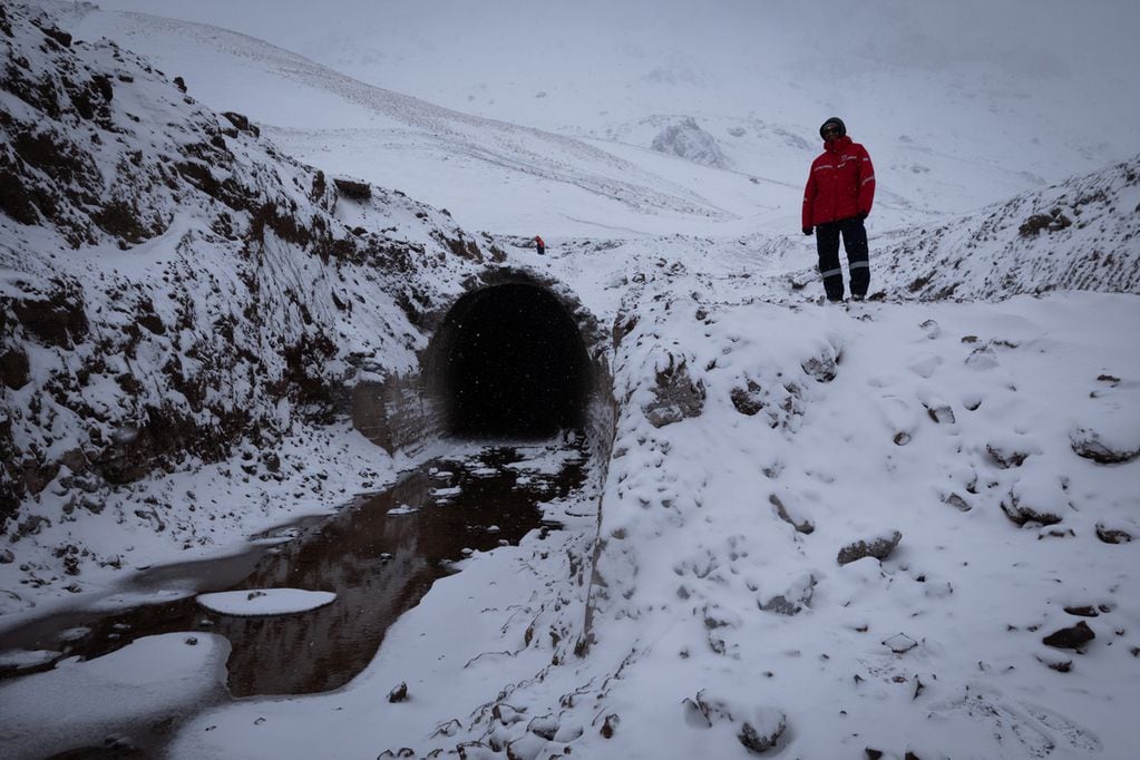 Túnel Caracoles: confirman que los restos hallados son son humanos ni arqueológicos y retomarán las obras en septiembre. Foto: Ignacio Blanco / Los Andes 