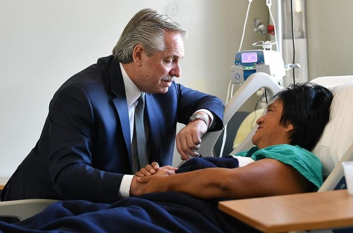 El presidente Alberto Fernández visitó a la dirigente Milagro Sala en Jujuy.