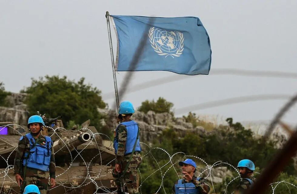 Soldados de la ONU en la frontera de Israel. Imagen de referencia.