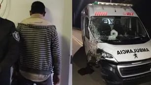 Un paciente psiquiátrico se robó una ambulancia y lo detuvieron tras un choque