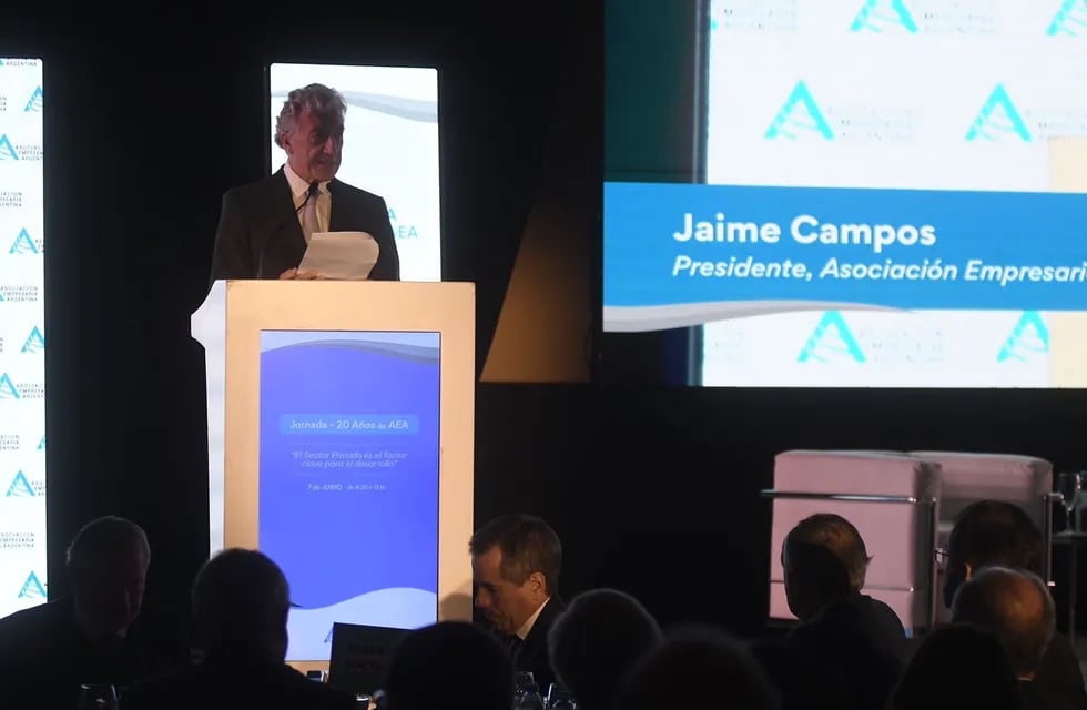 Jaime Campos, el titular de la Asociación Empresaria Argentina. Federico López Claro / Clarín