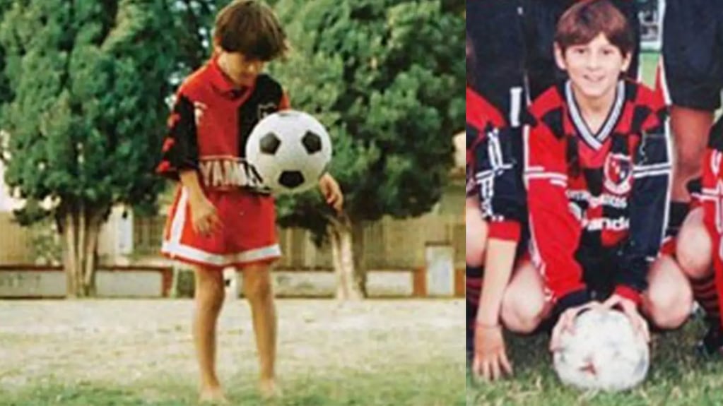Leo Messi jugó en Newell's de niño
