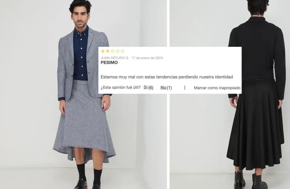 Una tienda publicó una falda para hombres y recibió "hate" de los usuarios.