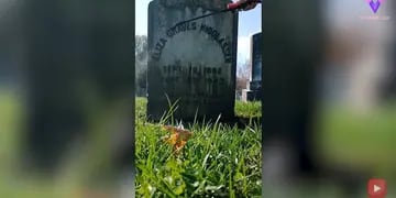 Una mujer decidió limpiar las lapidas olvidadas en un cementerio y su historia se volvió viral