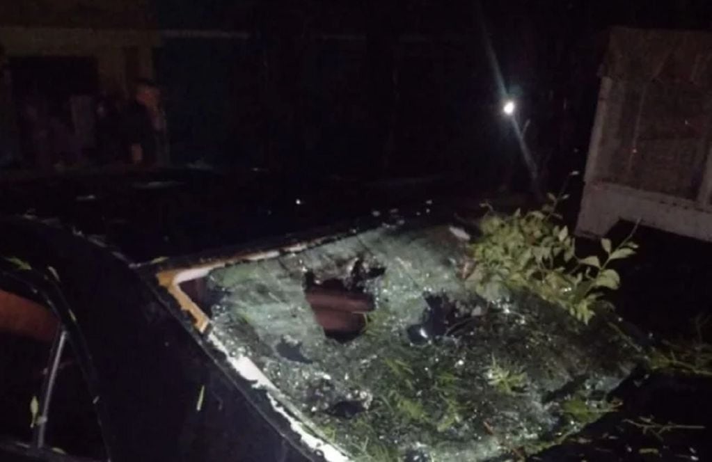Granizo en San Luis: un muerto, varios heridos y autos destrozados (Gentileza / El Chorrillero)