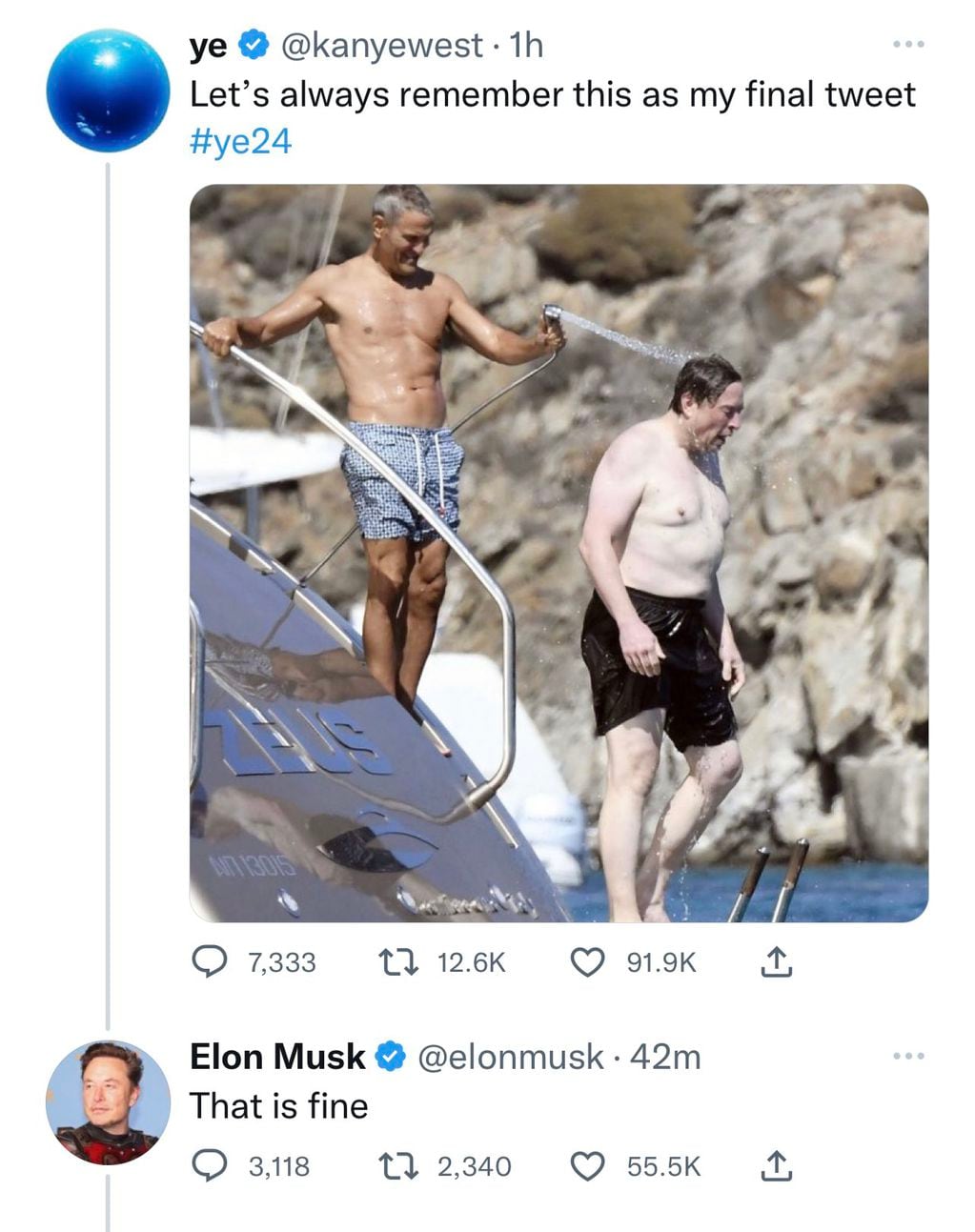 Elon Musk decidió suspender la cuenta de Twitter de Kanye West