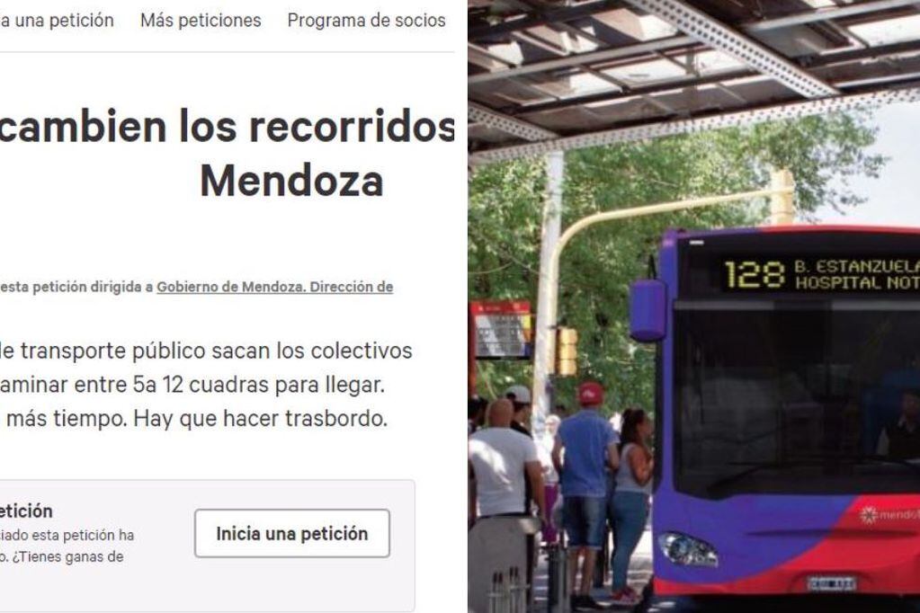 Ahora juntan firmas para que no cambien los recorridos de colectivos en Mendoza 