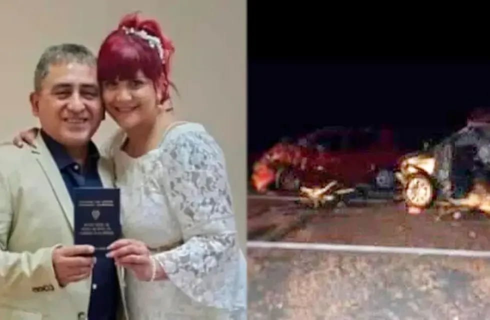Huguito Flores y Carina Enríquez se habían casado el pasado viernes. Ambos fallecieron esta madrugada en un accidente en la ruta 34 de Santiago del Estero.