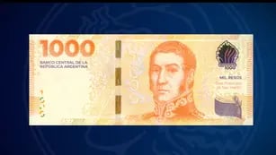 Nuevo billete de $1.000 con la imagen de San Martín: ¿cómo saber si es falso?