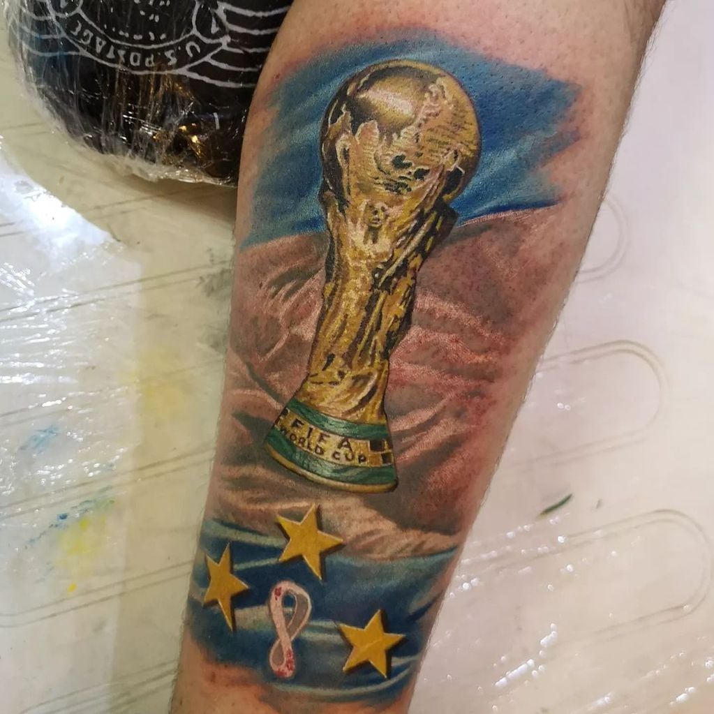 La Copa, protagonista de los tatuajes a modo de promesa. / gentileza