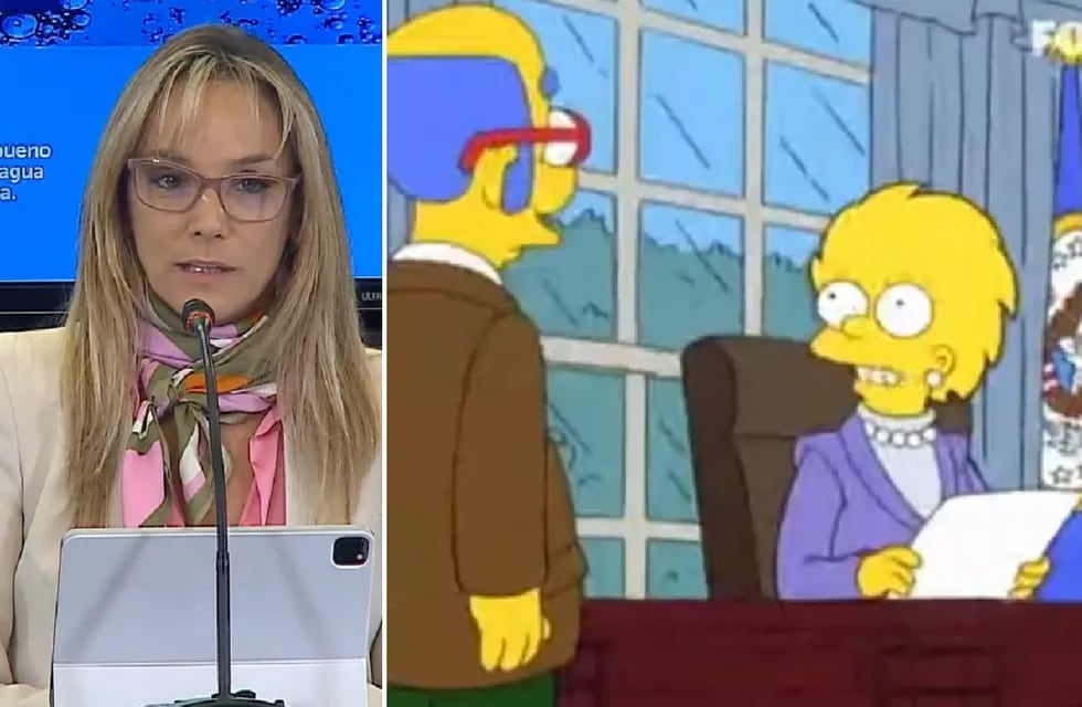 Malena Galmarini evitó hablar de "aumento de tarifas" y en las redes se acordaron de Los Simpson