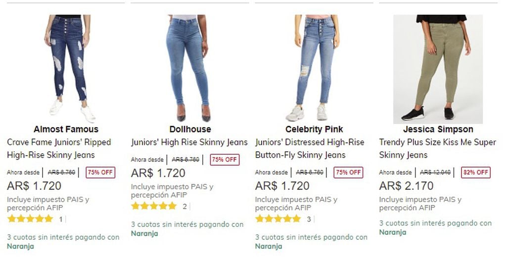 Precios de pantalones para mujeres en Macy's Argentina - 