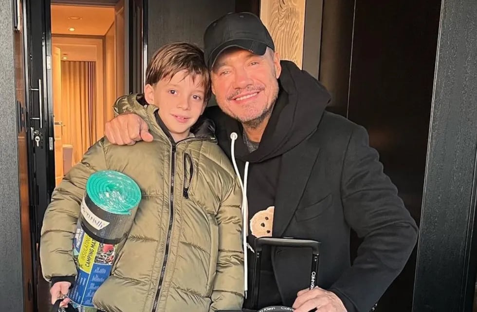 Marcelo Tinelli viajó a Qatar con Lolo, su hijo menor / Instagram