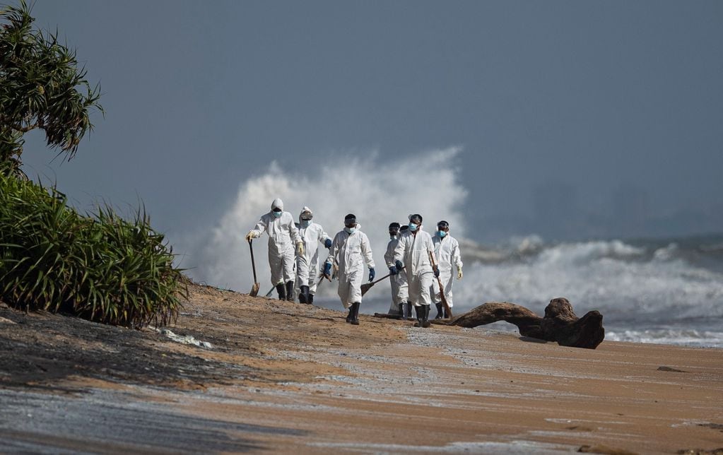 Playas contaminadas en Sri Lanka - AP