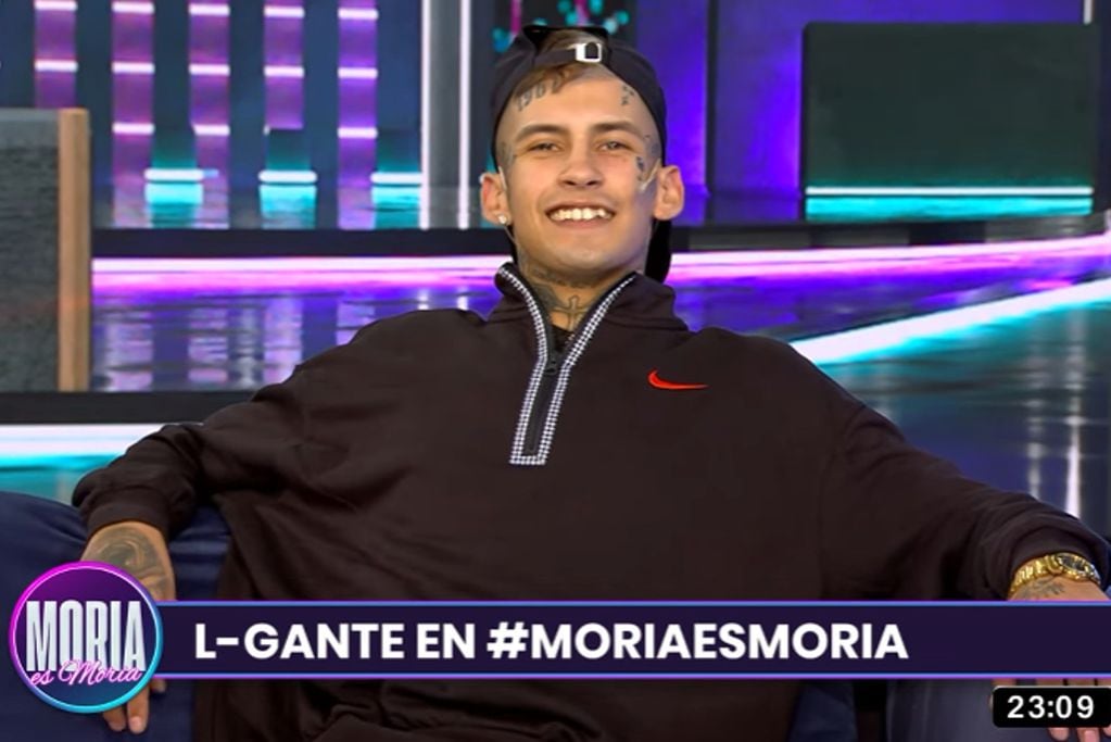 L-Gante en "Moria es Moria". (Captura Youtube)