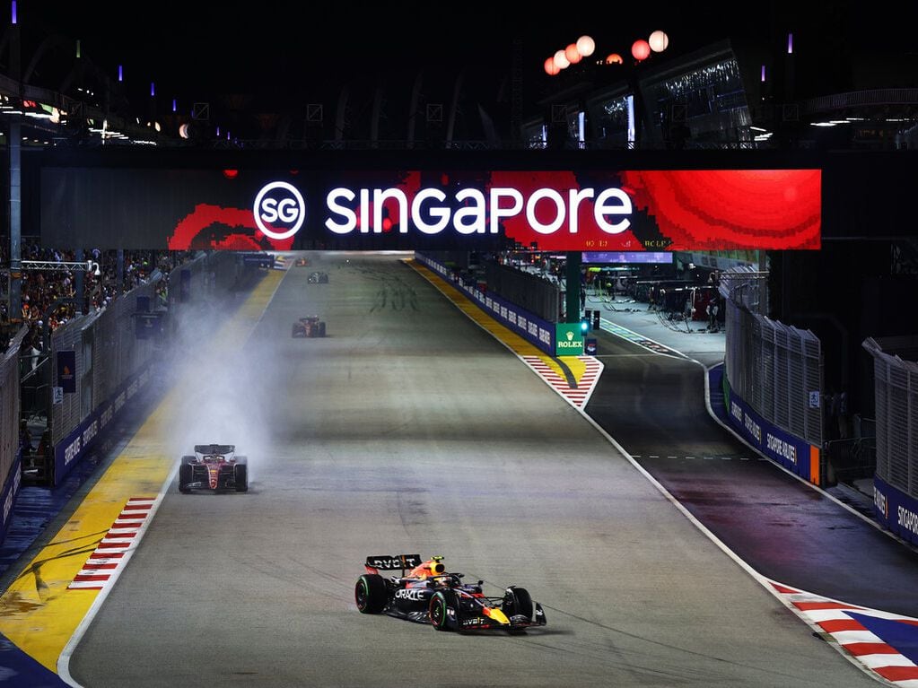 Checo Perez ganó el Gran Premio de Singapur