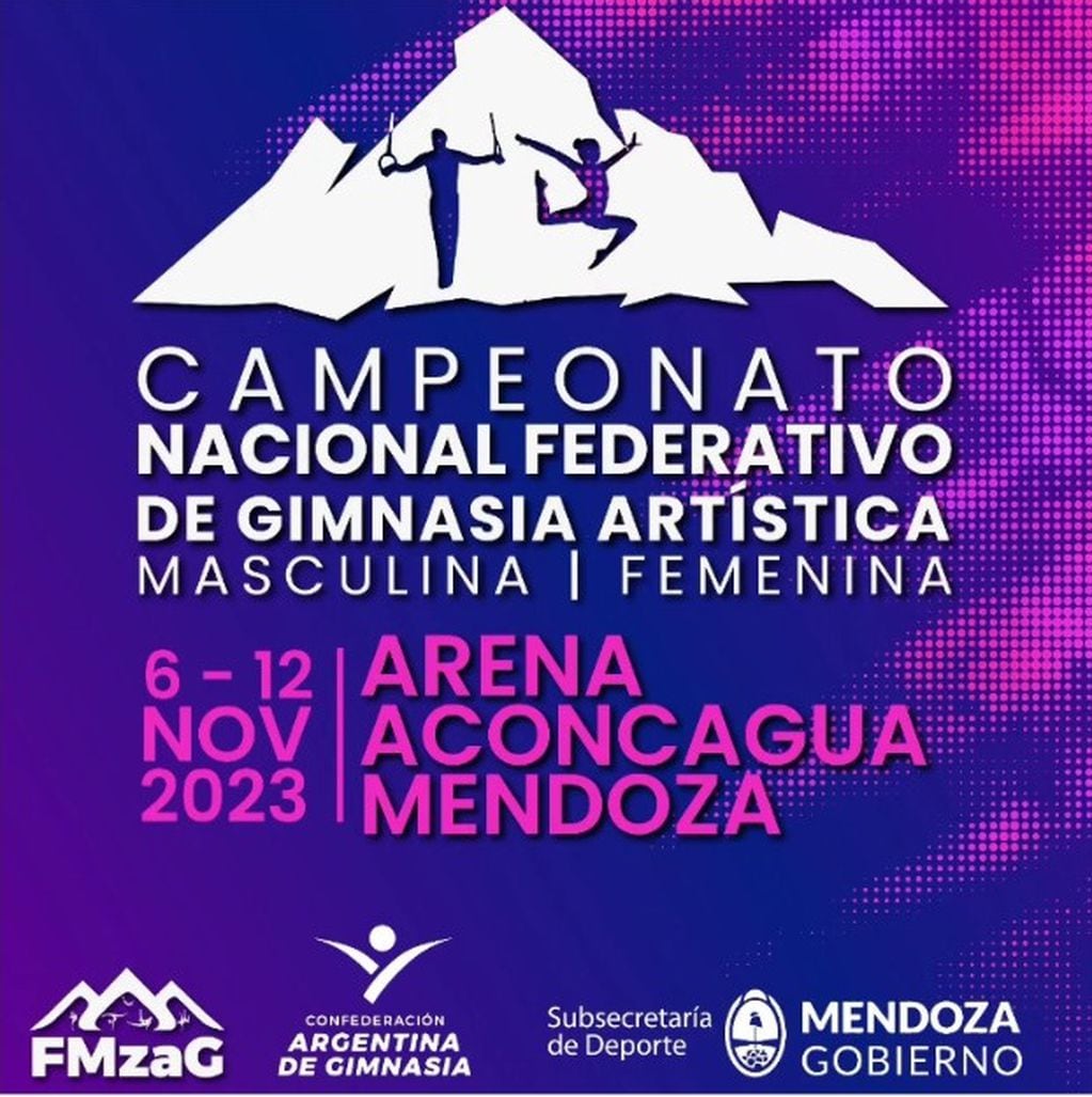 El Campeonato Nacional Federativo de Gimnasia Artística Masculina y Femenina, se realizará del 6 al 12 de noviembre en el estadio Aconcagua Arena. / Gentileza.