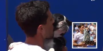 Emocionante victoria de Pedro Cachín: festejó su primer ATP abrazando a su novia y su perro