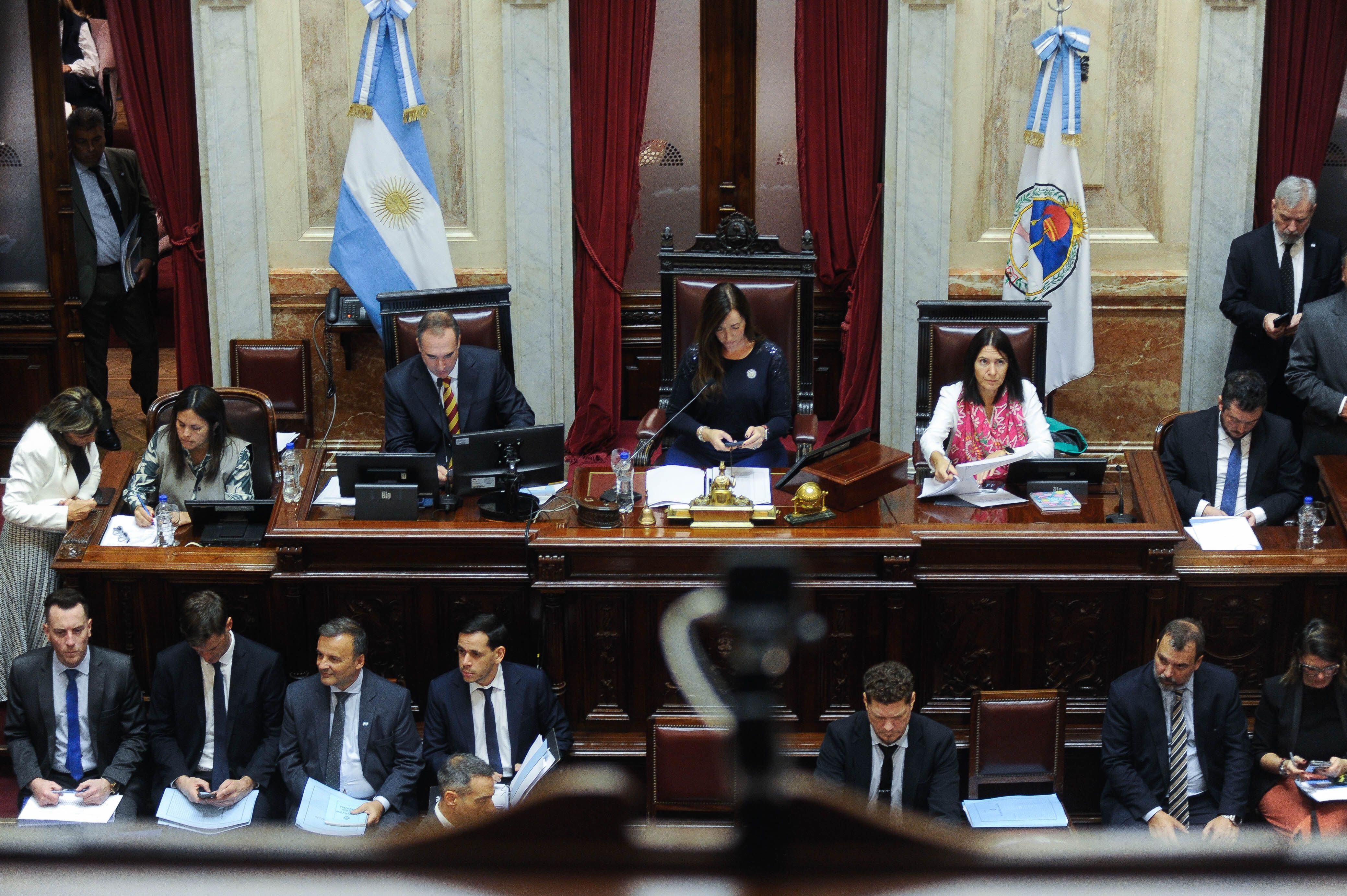 Victoria Villarruel presidió la sesión donde se votó el aumento de dietas de senadores. Foto: Federico Lopez Claro