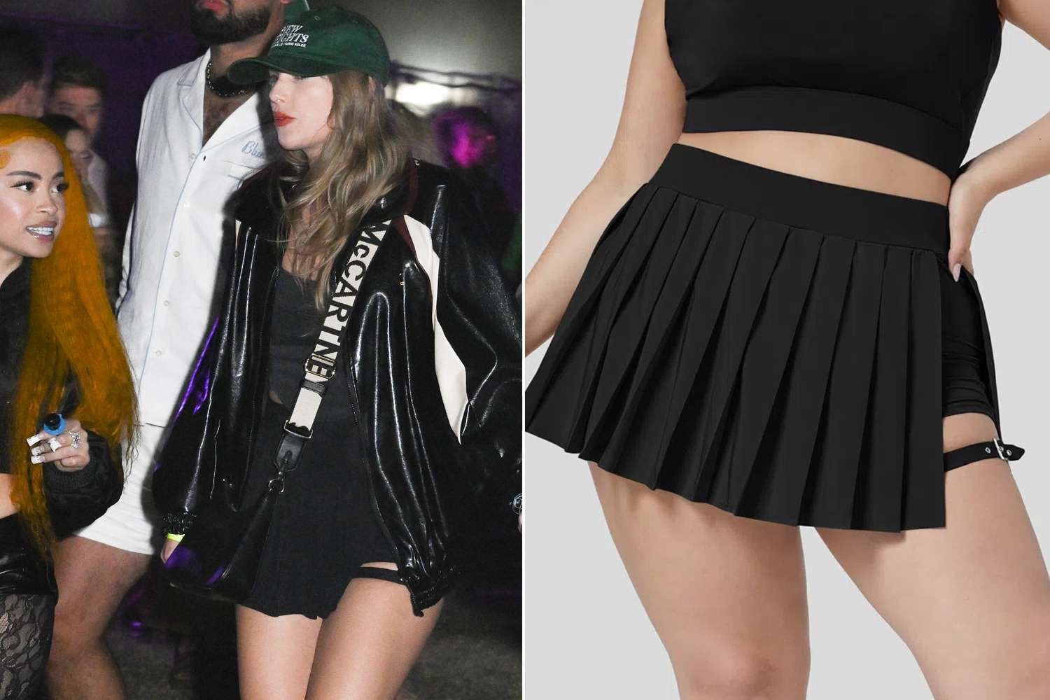 Taylor Swift con su minifalda Breezeful en Coachella. - Imagen web