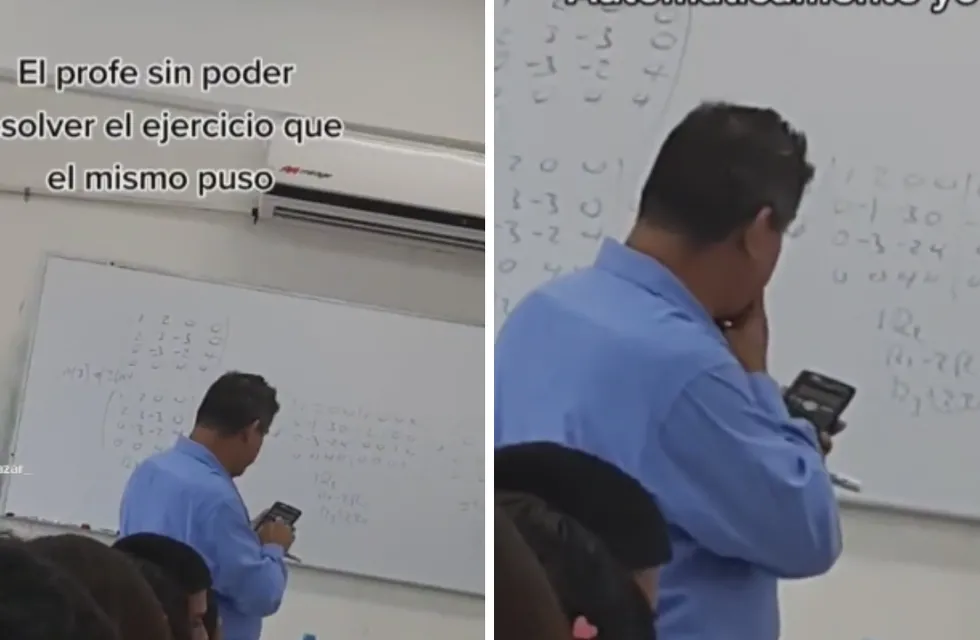 Un profesor de matemática no pudo resolver el ejercicio que le pidió a sus alumnos y se hizo viral.