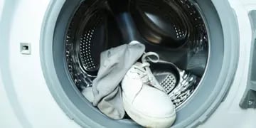 Zapatillas en el lavarropas