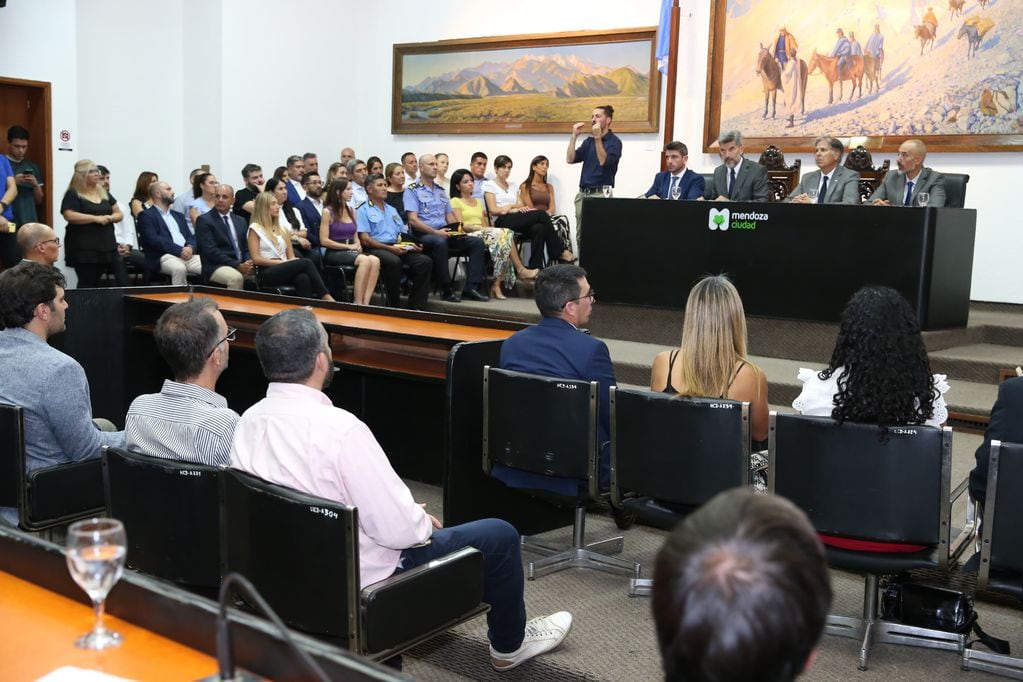 Ulpiano Suárez, intendente de la Capital en la apertura de Sesiones Ordinarias del HCD. Ciudad de Mendoza. Foto: Prensa Municipalidad de la Ciudad de Mendoza.