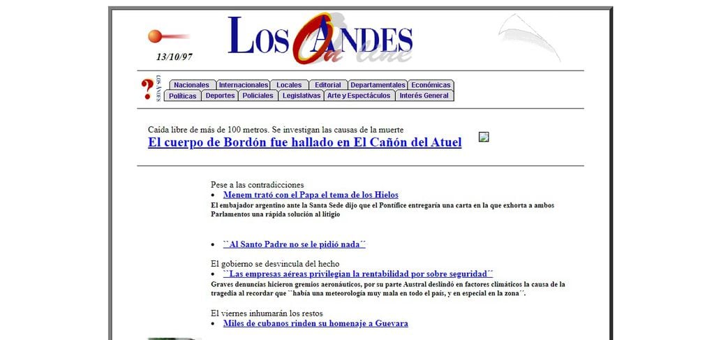 Los Andes - 13 de diciembre de 1997