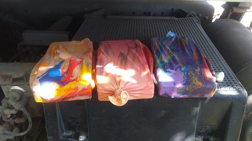 Los ladrillos de cocaína estaban envueltos en piñatas de goma escondidos en un camión. Ministerio de Seguridad
