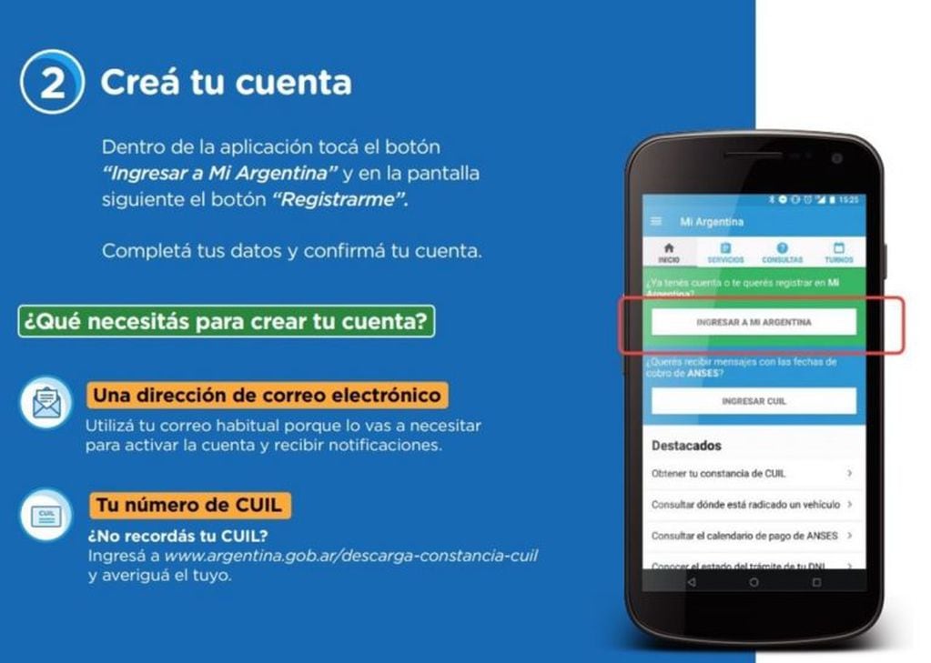 La app Mi Argentina es una herramienta del Gobierno Nacional para contar de forma virtual con toda la documentación importante.