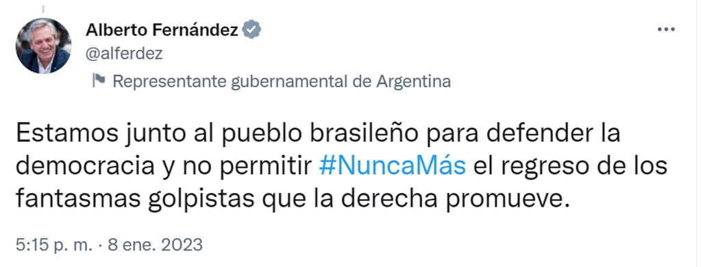 Twitter Alberto Fernández