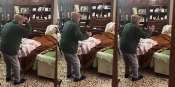 Un abuelo fue filmado bailando para su esposa con Alzheimer y emocionó hasta las lágrimas en redes