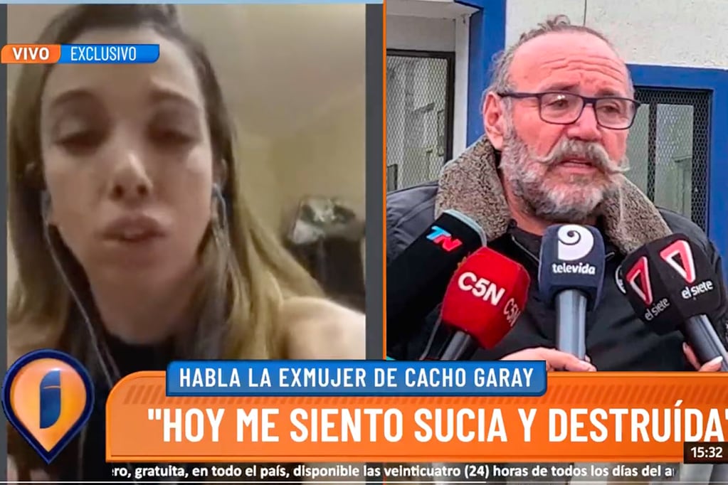 Verónica Macias hablando de su denuncia contra Cacho Garay.