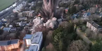 Explosión bomba segunda guerra mundial
