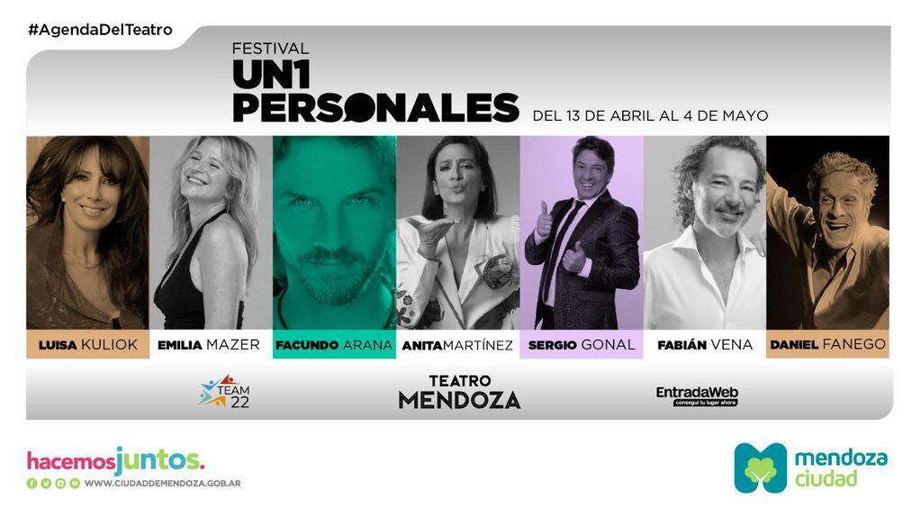 La primera edición del encuentro comienza el 13 de abril, en el teatro Mendoza.