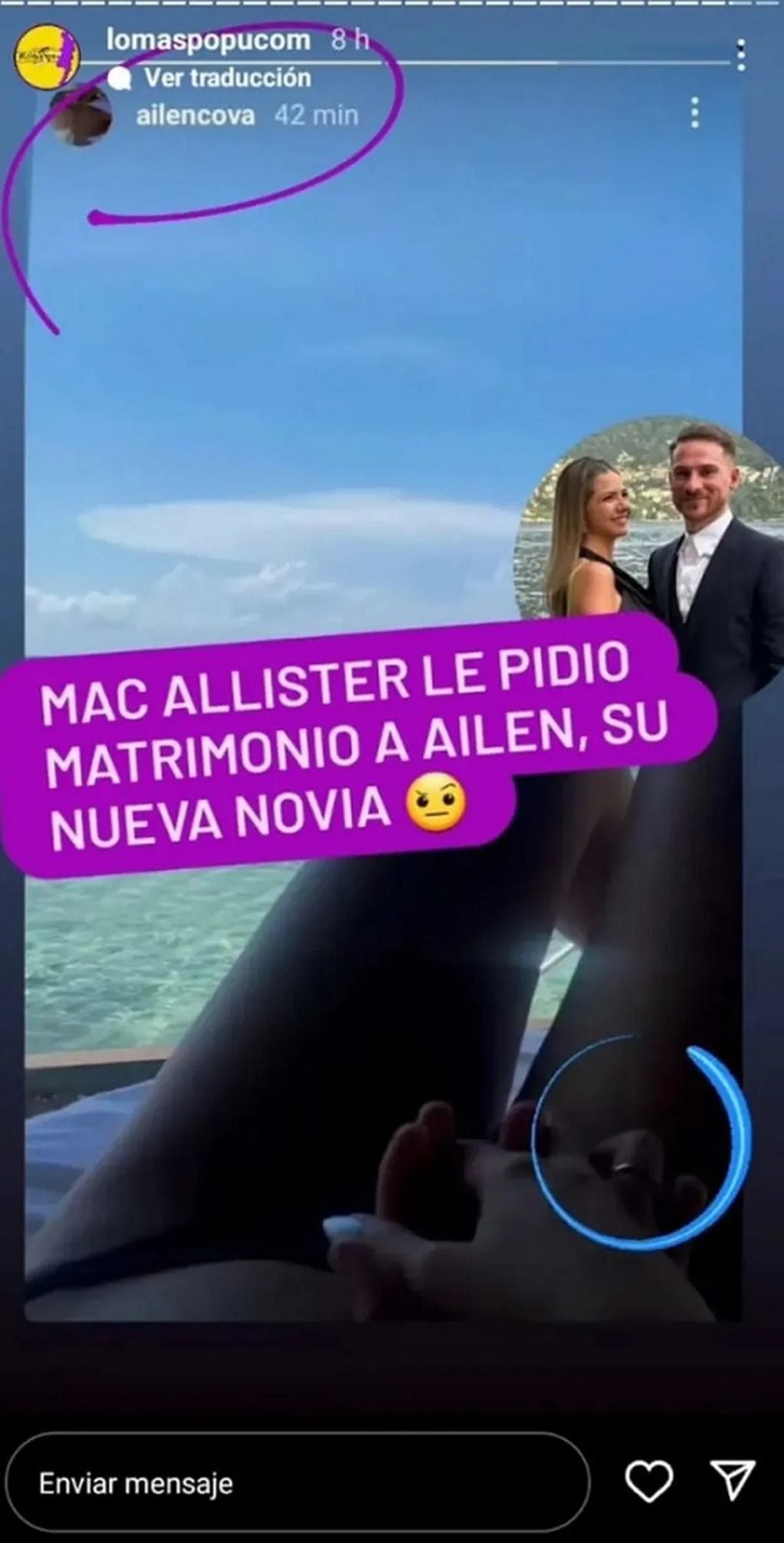 Ailén Cova y Alexis Mac Allister se habrían comprometido.